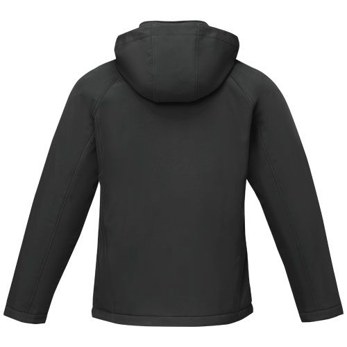 black Chaqueta softshell acolchada para hombre Notus