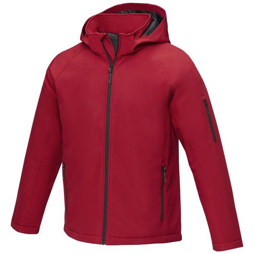 red Chaqueta softshell acolchada para hombre