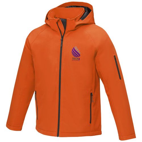 orange Chaqueta softshell acolchada para hombre