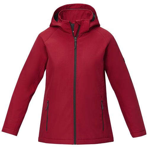 red Chaqueta softshell acolchada para mujer