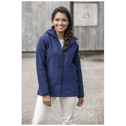 gris tormenta Chaqueta softshell acolchada para mujer