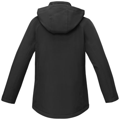 black Chaqueta softshell acolchada para mujer
