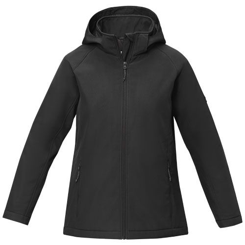 black Chaqueta softshell acolchada para mujer