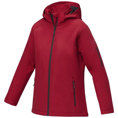 red Chaqueta softshell acolchada para mujer