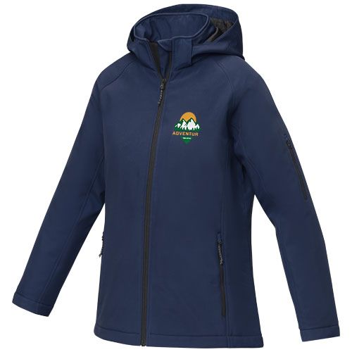 azul marino Chaqueta softshell acolchada para mujer