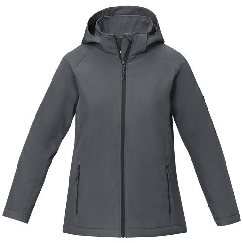 gris tormenta Chaqueta softshell acolchada para mujer