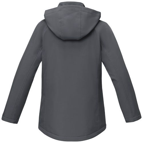 gris tormenta Chaqueta softshell acolchada para mujer