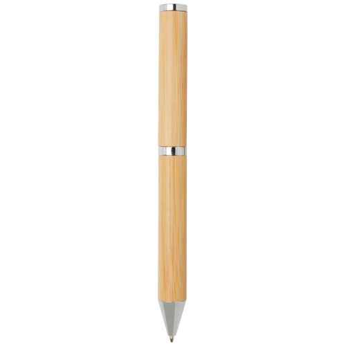 Set de regalo de bolígrafo y rollerball de bambú 