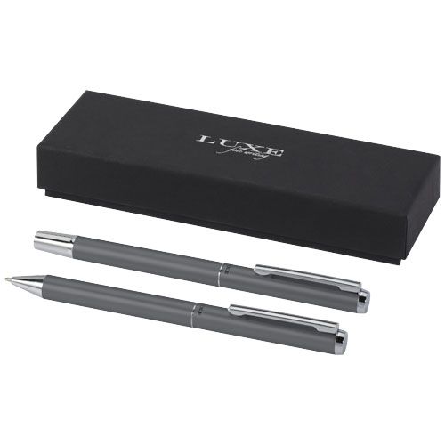 SET DE REGALO DE BOLÍGRAFO Y ROLLERBALL DE ALUMINIO RECICLADO 