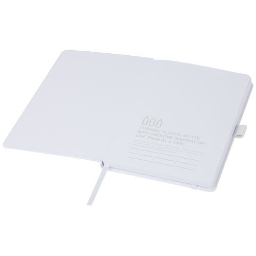 white Libreta de tapa dura de plástico oceánico