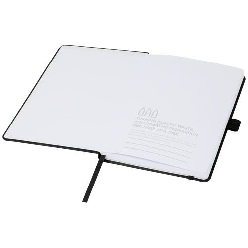 black Libreta de tapa dura de plástico oceánico