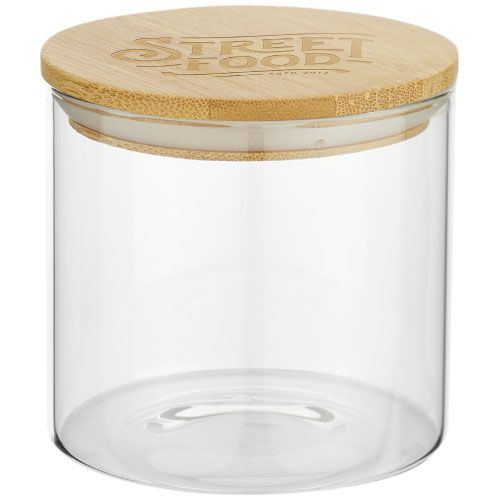 natural/transparente Recipiente de vidrio para alimentos de 320 ml