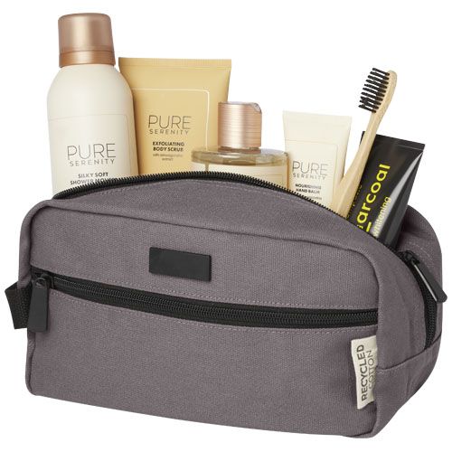 gray Neceser de viaje de lona reciclada GRS 3,5L