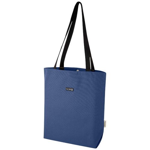 azul marino Bolsa Tote versátil de lona reciclada GRS de 14 l