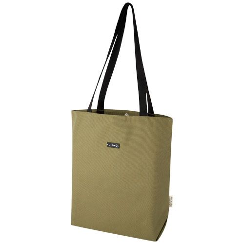 oliva Bolsa Tote versátil de lona reciclada GRS de 14 l
