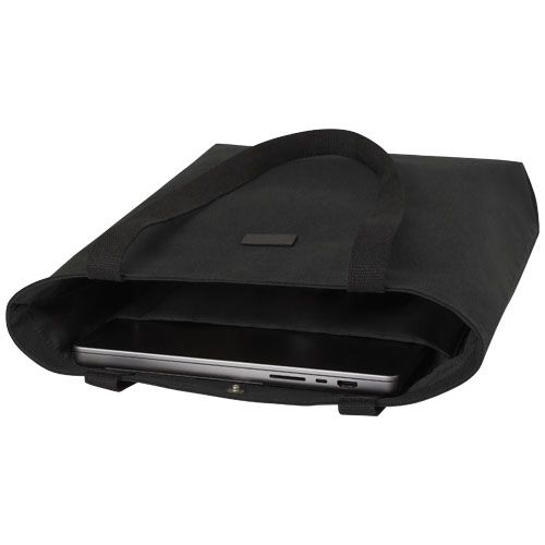 black Bolsa Tote versátil de lona reciclada GRS de 14 l