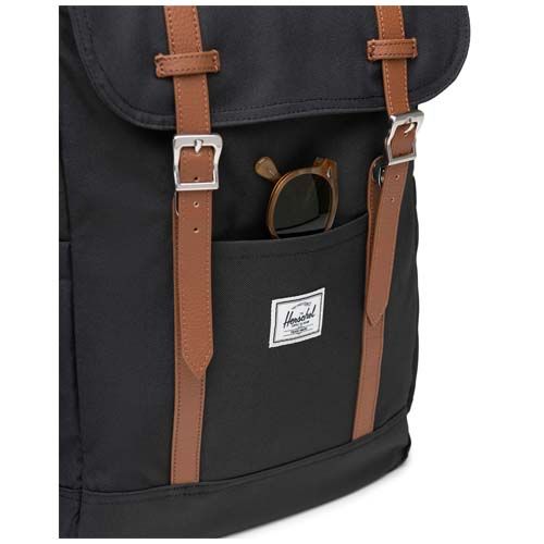 black Mochila reciclada para portátil y de 23 L