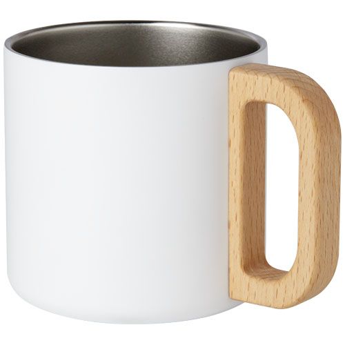 Taza de acero inoxidable reciclado con certificado RCS con aislamiento de cobre de 360 ml 