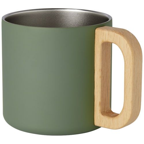 Taza de acero inoxidable reciclado con certificado RCS con aislamiento de cobre de 360 ml 