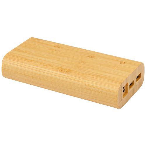 Batería externa de 20,000 mAh de bambú 
