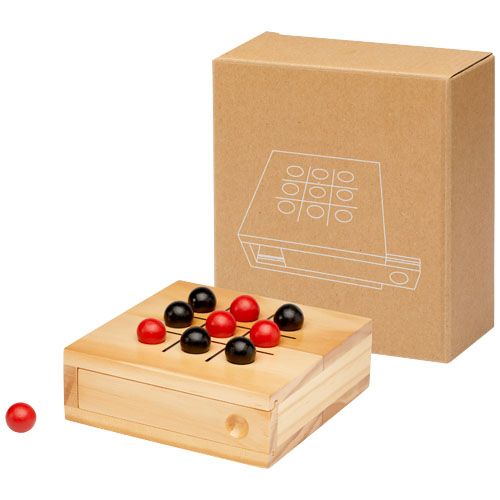 Juego 3 en raya de madera 
