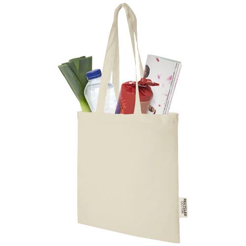 Bolsa Tote de algodón reciclado GRS de 140 g/m2 de 7 L 