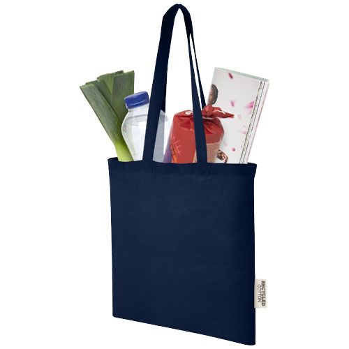 Bolsa Tote de algodón reciclado GRS de 140 g/m2 de 7 L 