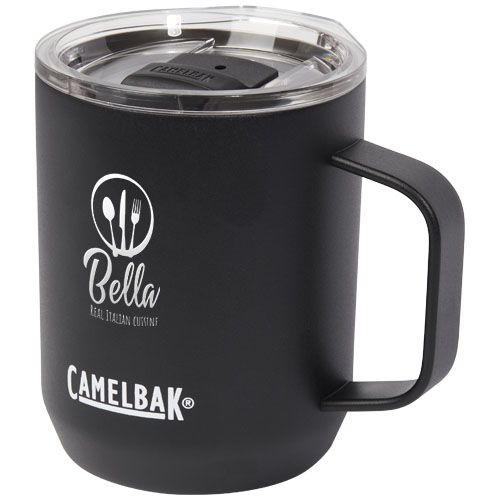 black Taza de campamento con aislamiento de 350 ml