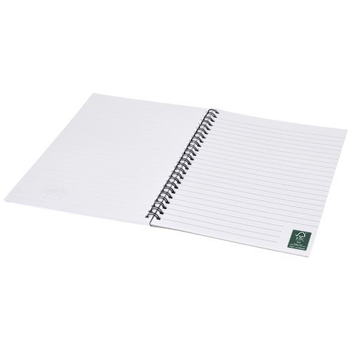 negro/blanco Cuaderno con espiral A5 con cubierta impresa