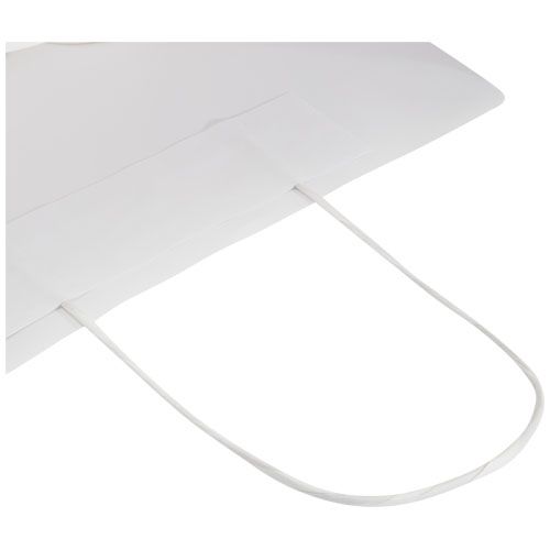 Bolsa de papel kraft 120 g/m2 con asas de papel retorcido, 24 x 9 x 32 cm