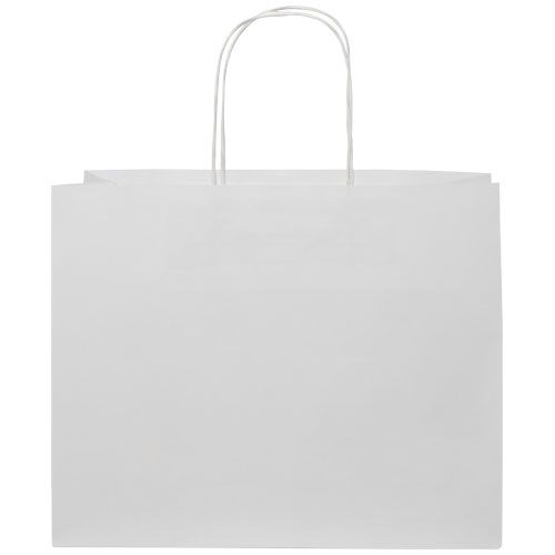 Bolsa de papel kraft 120 g/m2 con asas de papel retorcido, grande