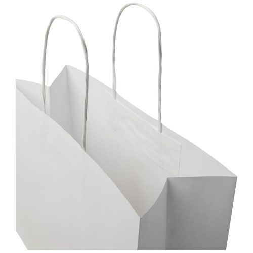 Bolsa de papel kraft 120 g/m2 con asas de papel retorcido, grande