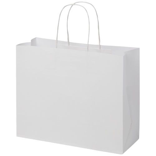 Bolsa de papel kraft 120 g/m2 con asas de papel retorcido, grande