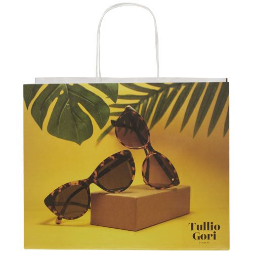 Sac en papier Kraft 120 g/m2avec poignées torsadées, grande taille - 2