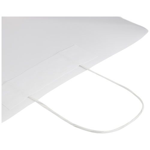 Bolsa de papel kraft 120 g/m2 con asas de papel retorcido, 31 x 12 x 41 cm