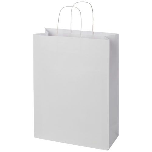 Bolsa de papel kraft 120 g/m2 con asas de papel retorcido, XXL