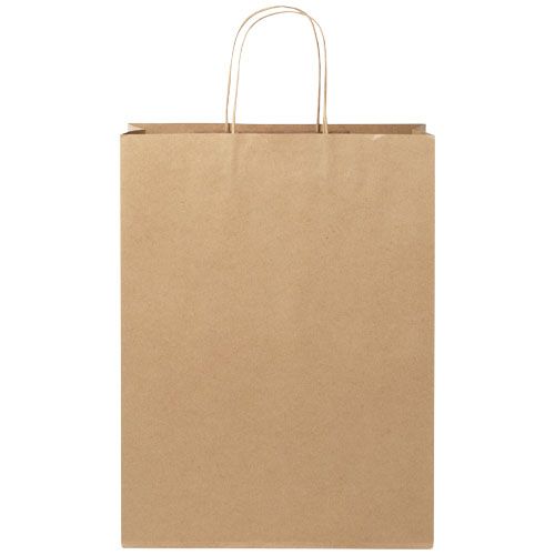 Bolsa de papel kraft 120 g/m2 con asas de papel retorcido, XXL