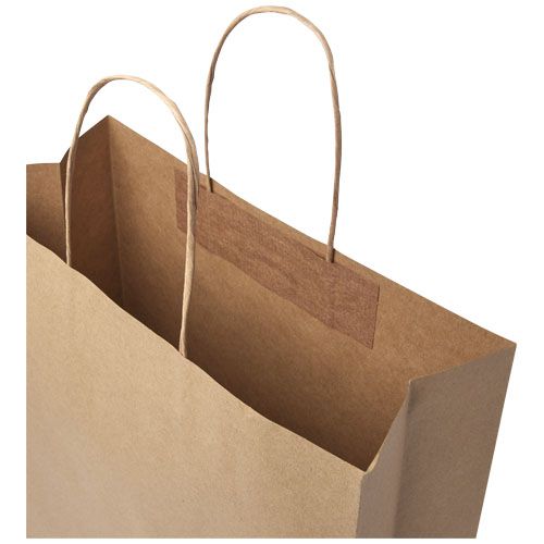 Bolsa de papel kraft 120 g/m2 con asas de papel retorcido, XXL