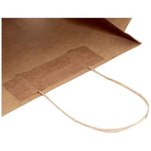 Bolsa de papel kraft 120 g/m2 con asas de papel retorcido, 31 x 12 x 41 cm