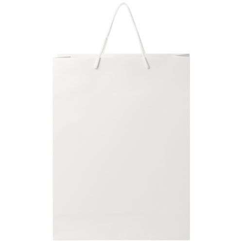Bolsa de papel integra 170 g/m2 hecha a mano con asas de plástico, XL