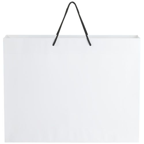 Bolsa de papel integra 170 g/m2 hecha a mano con asas de plástico, XXL