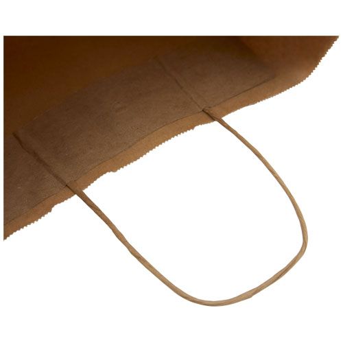 Bolsa de papel kraft 80 g/m2 con asas retorcidas, 25 x 11 x 32 cm