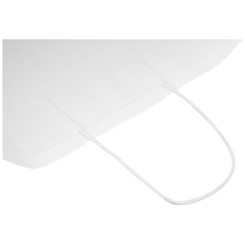 white Bolsa de papel kraft 80-90 g/m2 con asas retorcidas, grande