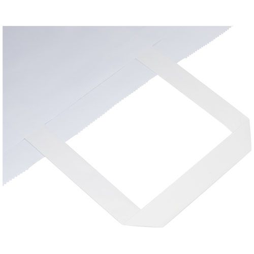 white Bolsa de papel kraft 80-90 g/m2 con asas planas, XL