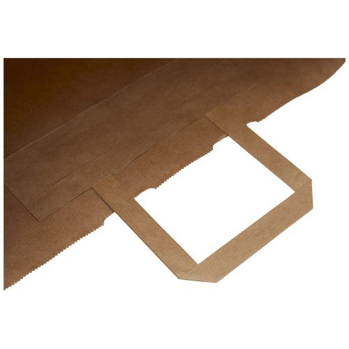 Bolsa de papel kraft 80-90 g/m2 con asas planas, 34 x 20 x 35 cm
