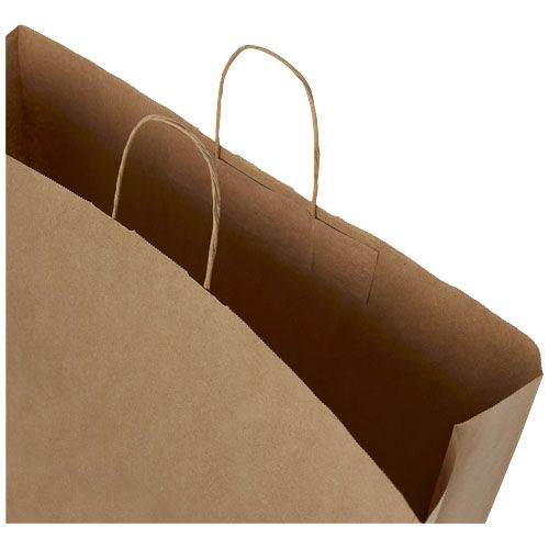 Bolsa de papel kraft 90-100 g/m2 con asas retorcidas, 49.5 x 14 x 44 cm