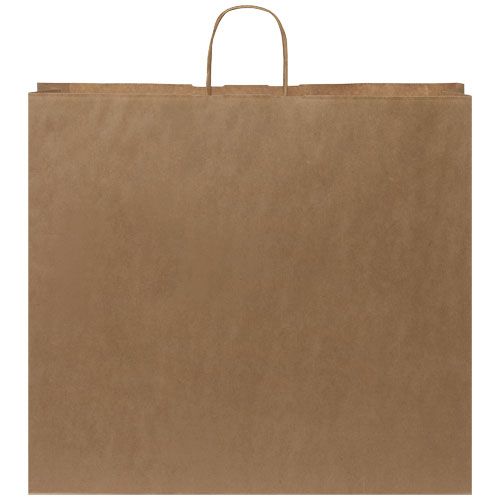 Bolsa de papel kraft 90-100 g/m2 con asas retorcidas, 49.5 x 14 x 44 cm