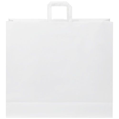 Bolsa de papel kraft 90-100 g/m2 con asas planas, 49.5 x 14 x 44 cm