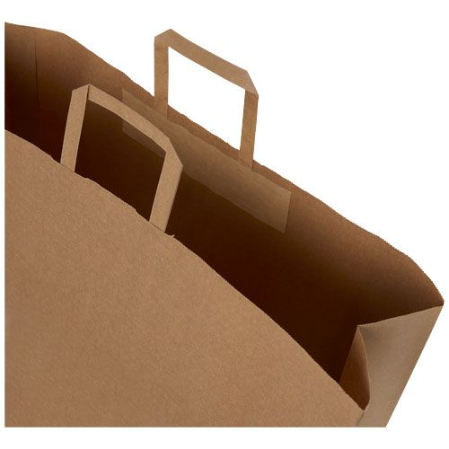 Bolsa de papel kraft 90-100 g/m2 con asas planas, XXL
