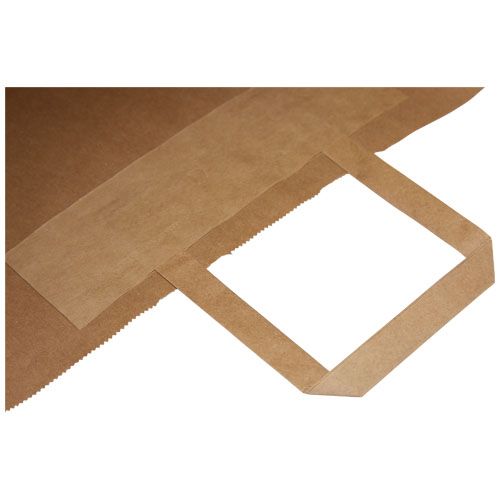 Bolsa de papel kraft 90-100 g/m2 con asas planas, 49.5 x 14 x 44 cm